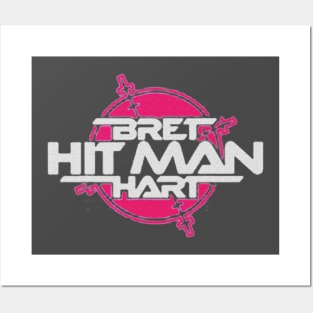 Bret Hart Hitman Logoo Posters and Art